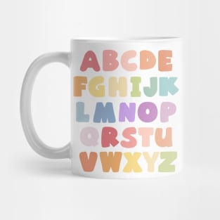 Rainbow Alphabet 1 Mug